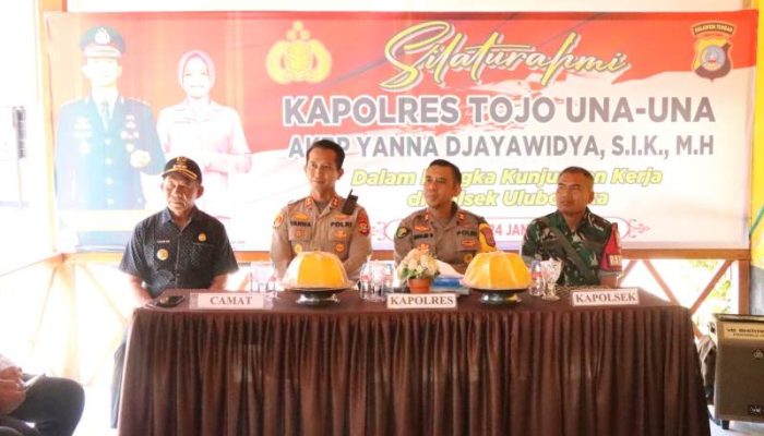 Rangkaian Kunker di Ulubongka, Kapolres Touna Apresiasi Dukungan Tokoh Masyarakat