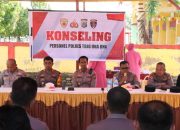Kunjungi Polsek Tojo, Kapolres Touna Gelar Konseling Khusus Perkuat Mental dan Etika Personel