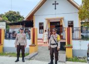 Pastikan Ibadah Minggu Khidmat, Polsek Ampana Kota Gelar Patroli Dialogis di Sejumlah Gereja