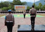 Dedikasi Tanpa Cela, Personel Polres Touna Terima Kenaikan Pangkat Pengabdian