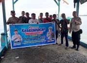 Sapa Warga di Pelabuhan Sampole, Personel Ops Keselamatan Tinombala Polres Touna Ingatkan Pentingnya Aturan Lalu Lintas