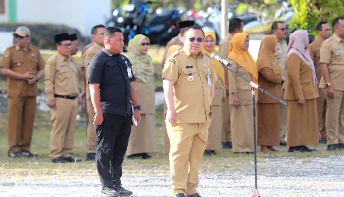 Pimpin Apel Gabungan, Sekda Bangkep Ingatkan ASN Fokus pada Inovasi dan Pelayanan Publik