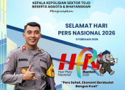 Kapolsek Tojo Beserta Anggota & Bhayangkari Mengucapkan Selamat Hari Pers Nasional Tahun 2026