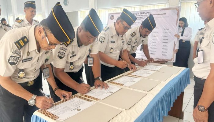 Lapas Tolitoli Teken Pakta Integritas dan Komitmen Bersama Pembangunan Zona Integritas