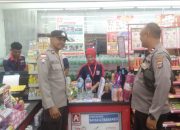 Jaga Kondusiftas, Polsek Ampana Kota Laksanakan Patroli Obyek Vital Bank Sulteng, Indomaret dan Alfamidi