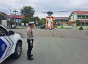 Satlantas Polres Touna Gelar Patroli Blue Light, Pastikan Arus Lalu Lintas Kota Ampana Lancar