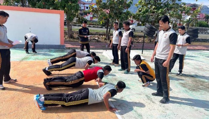 Pastikan Personel Tetap Prima, Polres Touna Gelar Tes Kesamaptaan Jasmani Semester I 2026
