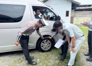 Pastikan Bus Layak Jalan, Polres Touna Gelar Ramp Check dan Pemeriksaan Kesehatan Sopir