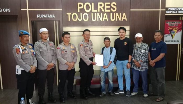 Polres Touna dan Jurnalis Sepakat Damai, Kesalahpahaman Berakhir Kekeluargaan