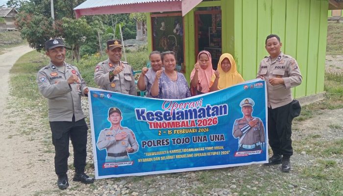 Wujudkan Kamseltibcarlantas, Ops Keselamatan Tnombala Sasar Masyarakat Desa Sansarino