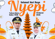 Bupati dan Wakil Bupati Touna Ucapkan Selamat Hari Raya Nyepi Tahun Baru Saka 1948