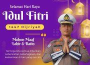 Kasat Lantas beserta Anggota dan Bhayangkari Ucapkan Selamat Idul Fitri 1447 H
