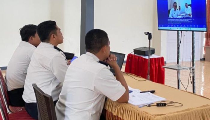 Lapas Ampana Ikuti Sosialisasi Pelaksanaan HBP ke-62 Secara Virtual