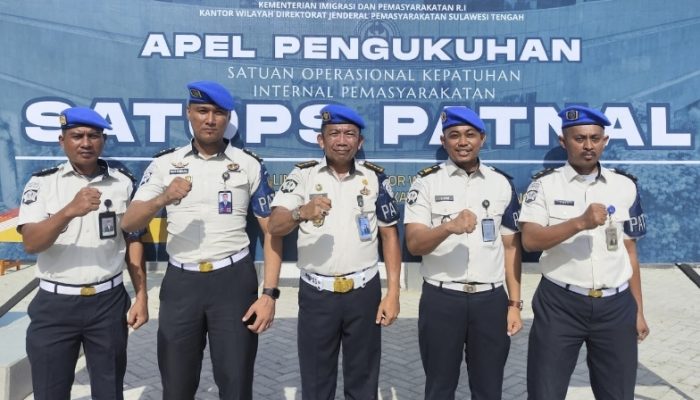 Perkuat Integritas dan Pengawasan Internal, Lapas Ampana Ikuti Pengukuhan Satops Patnal