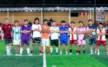 Bupati Ilham Lawidu Hadiri Fun Match Mini Soccer bersama Mahasiswa Touna