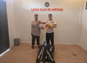 Bentuk Kepedulian Nyata, Wakil Ketua MPR RI Salurkan Bantuan Alat Olahraga di Lapas Ampana