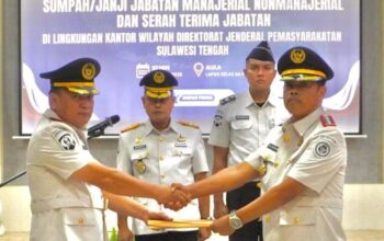 Tonggak Baru Kepemimpinan, Sertijab Kalapas Ampana Digelar Di Palu