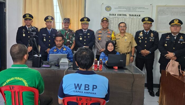 Gandeng Dukcapil Touna, Lapas Ampana Laksanakan Perekaman Data Kependudukan dan Pemadanan NIK WBP, Wujudkan Tertib Administrasi dan Pemenuhan Hak