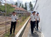 Deteksi Dini Kamtib, Plt. Kalapas Ampana Turun Langsung Kontrol Area Brandgang dan Perkuat Pengawasan Lapas