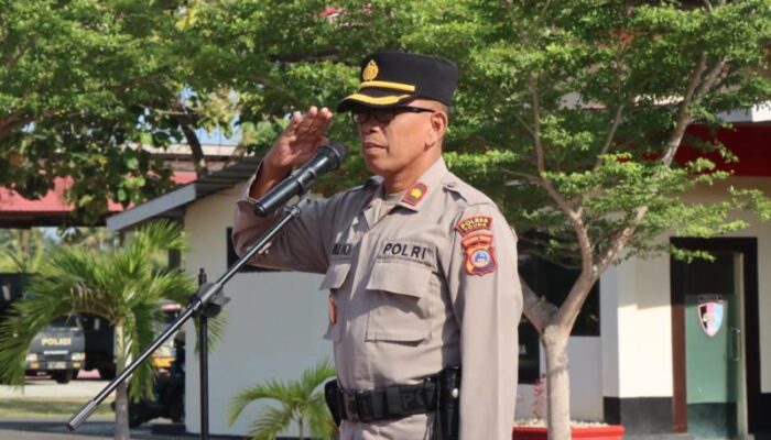 Pimpin Upacara Hari Kesadaran Nasional, Wakapolres Touna Tekankan Integritas dan Pelayanan Humanis