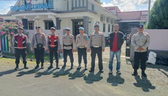 Pastikan Ibadah Jumat Agung Aman, Polres Touna Terjunkan Personel di Seluruh Wilayah