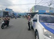 Satlantas Polres Touna Gelar Blue Light Patrol Guna Pastikan Kamseltibcarlantas Kondusif di Hari Libur