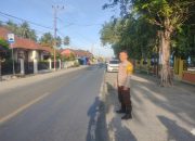 Jamin Kelancaran Aktivitas Pagi, Polsek Ampana Kota Sebar Personel di Titik Rawan Macet