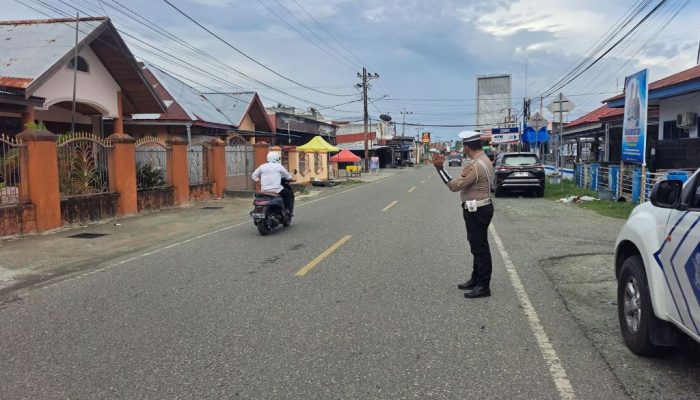 Jamin Kamseltibcarlantas, Satlantas Polres Touna Sisir Titik Rawan di Ampana