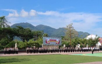 Pimpin Upacara Hari Kesadaran Nasional, Wakapolres Touna Tekankan Integritas dan Pelayanan Humanis