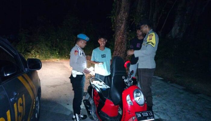 Gelar KRYD, Polres Touna Persempit Ruang Gerak Pelaku Kejahatan di Malam Minggu
