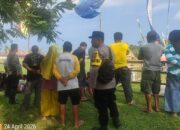 Hadirkan Rasa Aman, Kapolsek Una-Una Kawal Jalannya Pembukaan Turnamen Sepak Bola di Wakai