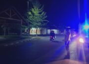 Jaga Keamanan Malam Minggu, Satlantas Polres Touna Intensifkan Blue Light Patrol di Kota Ampana