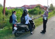 Wujudkan Kamseltibcarlantas, Sat Lantas Polres Touna Gelar Strong Point Pagi di Titik Strategis