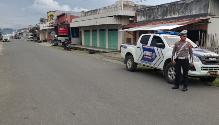 Jaga Kamseltibcarlantas, Satlantas Polres Touna Gelar Patroli Sore di Kota Ampana