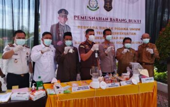 Perkuat Sinergi Penegak Hukum, Kalapas Ampana Hadiri Pemusnahan Barang Bukti di Kejari Touna