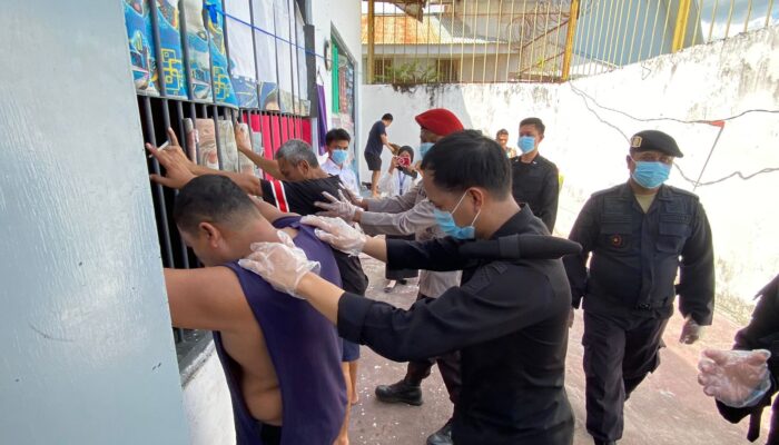 Zero Halinar Harga Mati, Lapas Ampana Gelar Razia Mendadak Blok Hunian Warga Binaan
