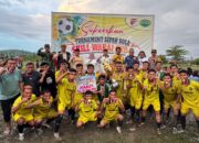 Berlangsung Meriah, Turnamen Sepak Bola Skill Wakai Cup III Resmi Ditutup Bupati Ilham Lawidu