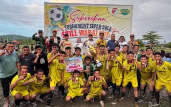 Berlangsung Meriah, Turnamen Sepak Bola Skill Wakai Cup III Resmi Ditutup Bupati Ilham Lawidu