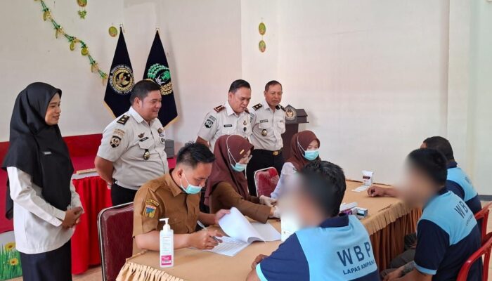 Wujud Nyata Kepedulian Terhadap Kesehatan dan Kemanusiaan, Lapas Ampana Gelar Skrining HIV/AIDS Untuk Warga Binaan