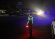 Jaga Kondusivitas Malam Minggu, Satlantas Polres Touna Gelar Blue Light Patrol