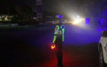 Jaga Kondusivitas Malam Minggu, Satlantas Polres Touna Gelar Blue Light Patrol