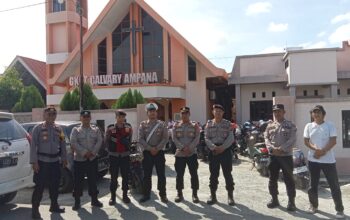 Perketat Pengamanan, Polres Touna Pastikan Ibadah Kenaikan Isa Almasih Aman dan Kondusif