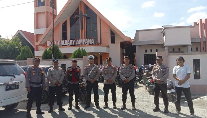 Perketat Pengamanan, Polres Touna Pastikan Ibadah Kenaikan Isa Almasih Aman dan Kondusif