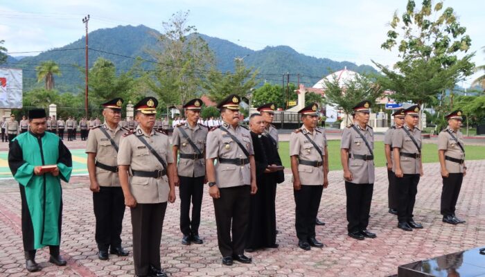 Kapolres Touna Pimpin Sertijab 11 PJU dan Kapolsek, Tekankan Pelayanan Prima