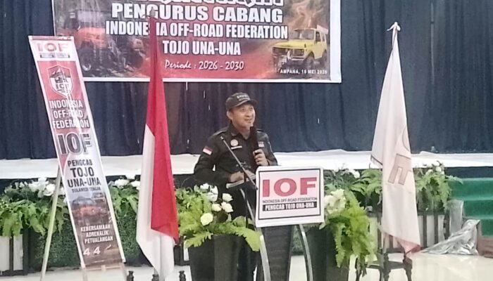 Hadiri Pelantikan Pengcab IOF Touna, Bupati Ilham Lawidu Apresiasi Jiwa Sosial Off-Roader