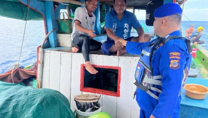 Jaga Keselamatan Pelayaran, Satpolairud Polres Touna Intensifkan Patroli Perairan Ampana