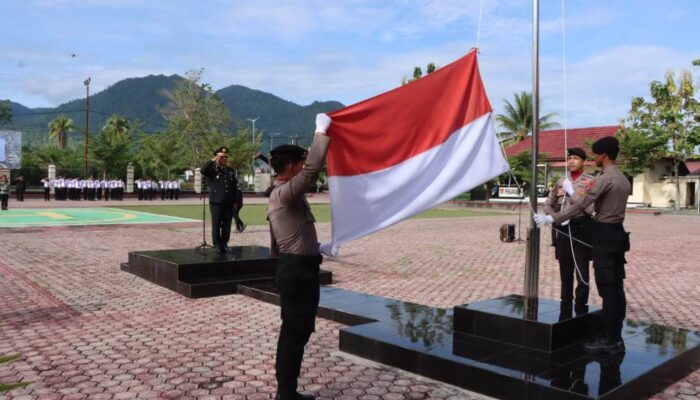Polres Touna Gelar Upacara Hari Kebangkitan Nasional ke-118