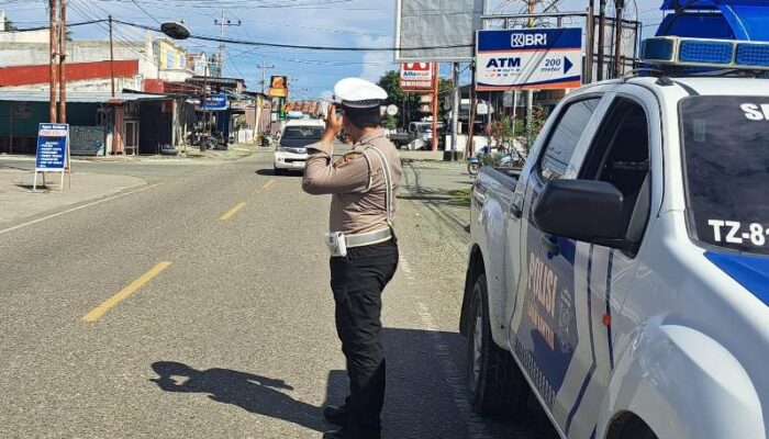 Blue Light Patrol Satlantas Polres Touna Sasar Titik Rawan Balap Liar dan Kemacetan
