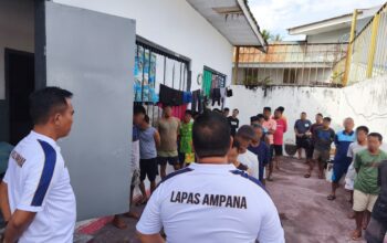 KPLP Lapas Ampana Berikan Pengarahan Persuasif Kepada WBP, Wujudkan Lapas Aman, Tertib, dan Kondusif