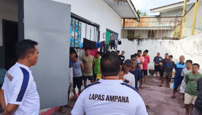 KPLP Lapas Ampana Berikan Pengarahan Persuasif Kepada WBP, Wujudkan Lapas Aman, Tertib, dan Kondusif